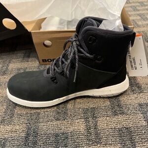 Bogs Cypress Lace Composite Waterproof Safety Toe Dark Gray 9